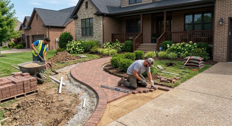 Brick Walkway Installation in Fairfield County, CT